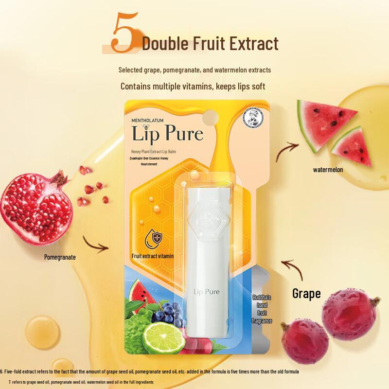 MENTHOLATUM Honey Lip Balm Bergamot Scent