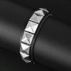 Gothic Lolita Y2K Subculture Rebellious American Punk Style Black Leather Rivet Bracelet Street Dance Accessories