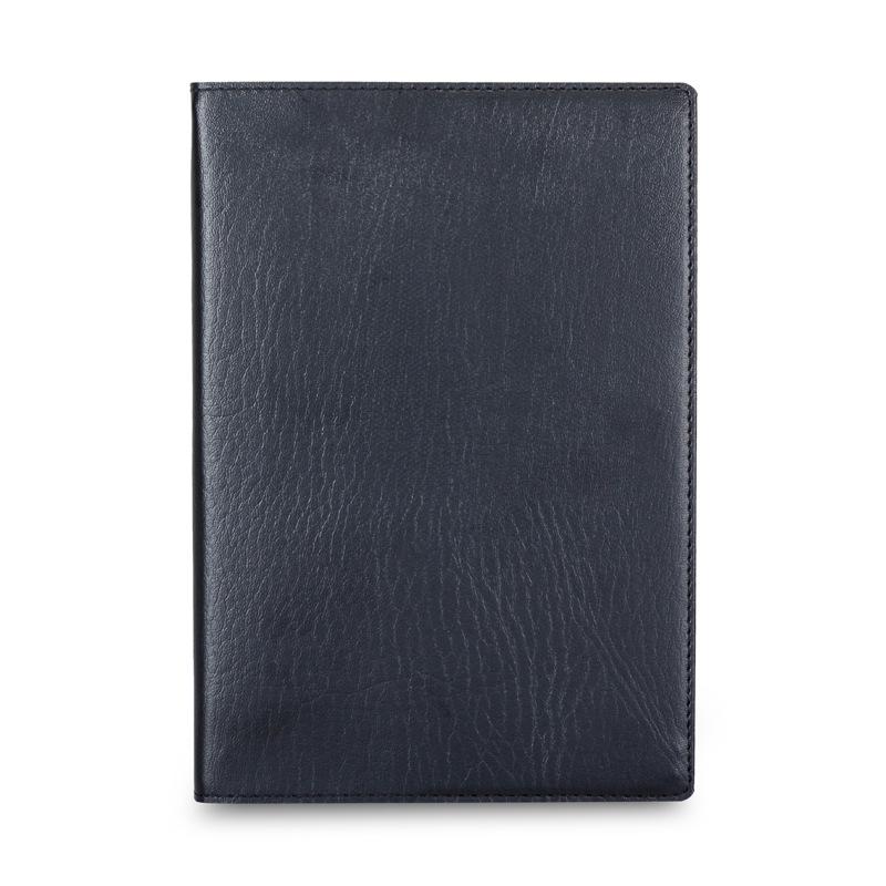 A5 Super Dickes Business-Notizbuch - B5 Schwarzes Ledercover für Besprechungen und Büroaufzeichnungen