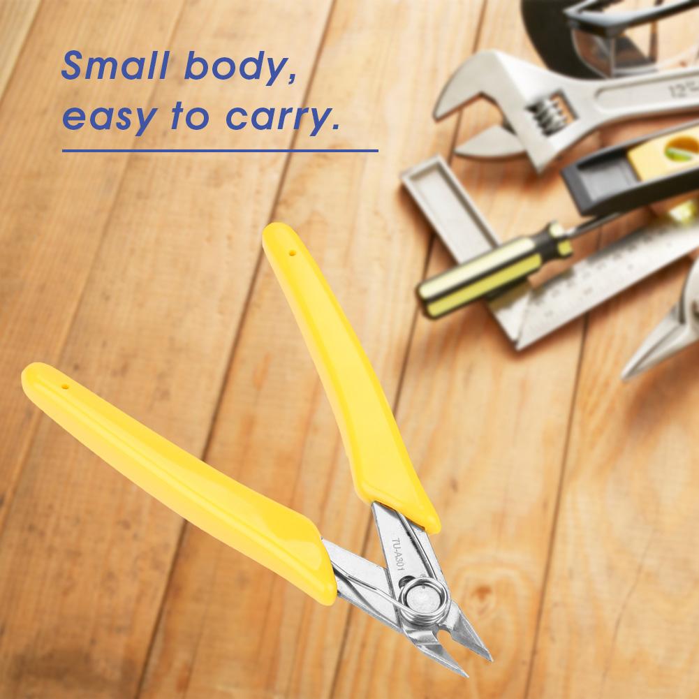 5in Electronic Diagonal Pliers Cable Side Cutting Nippers Wire Cutter Tool
