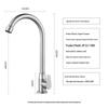 Kitchen Sink Stainless Steel Single Cold Swivel Faucet