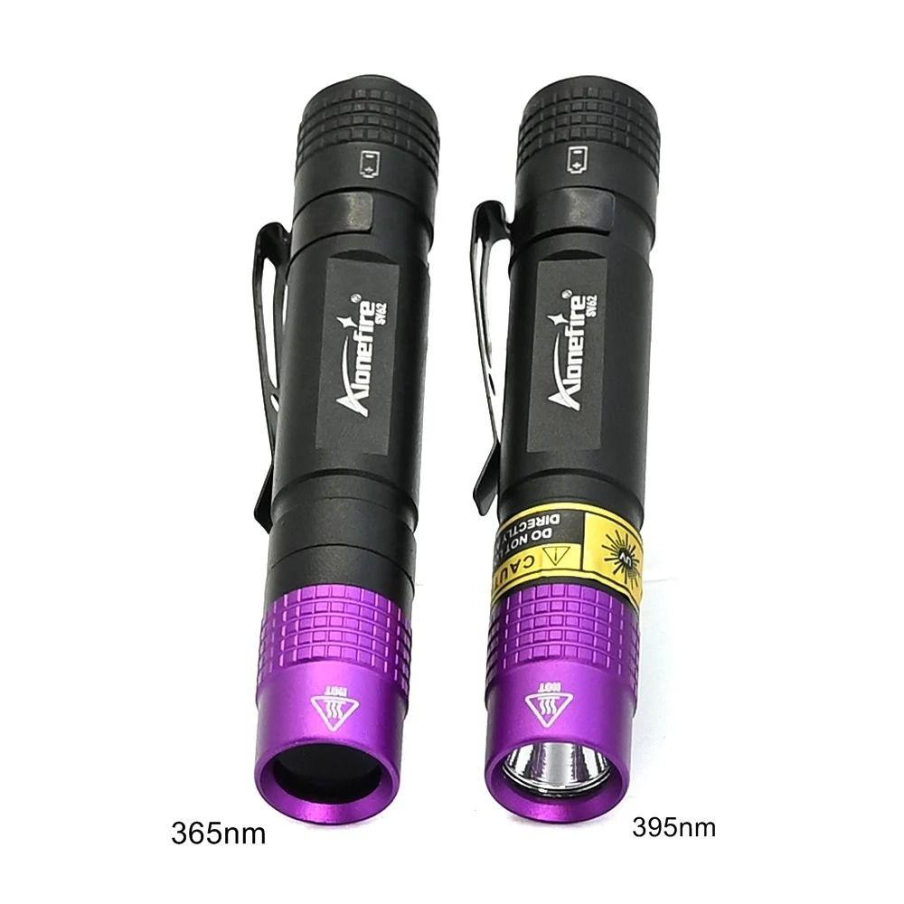 Portable Ultraviolet Light Torch Waterproof UV Inspection Lamp Mini UV Flashlight Money Detecting