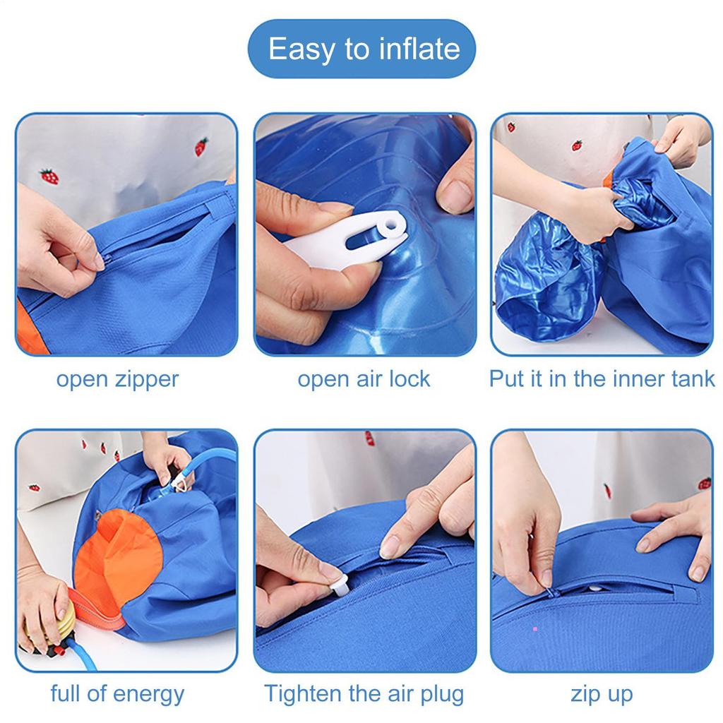 Outdoor Dog Inflatable Ball Toy Self-training Dog Ball Toys Blue Wear-Resistant Pet Balls Dog Enrichment Toy For Park Lawn Pool