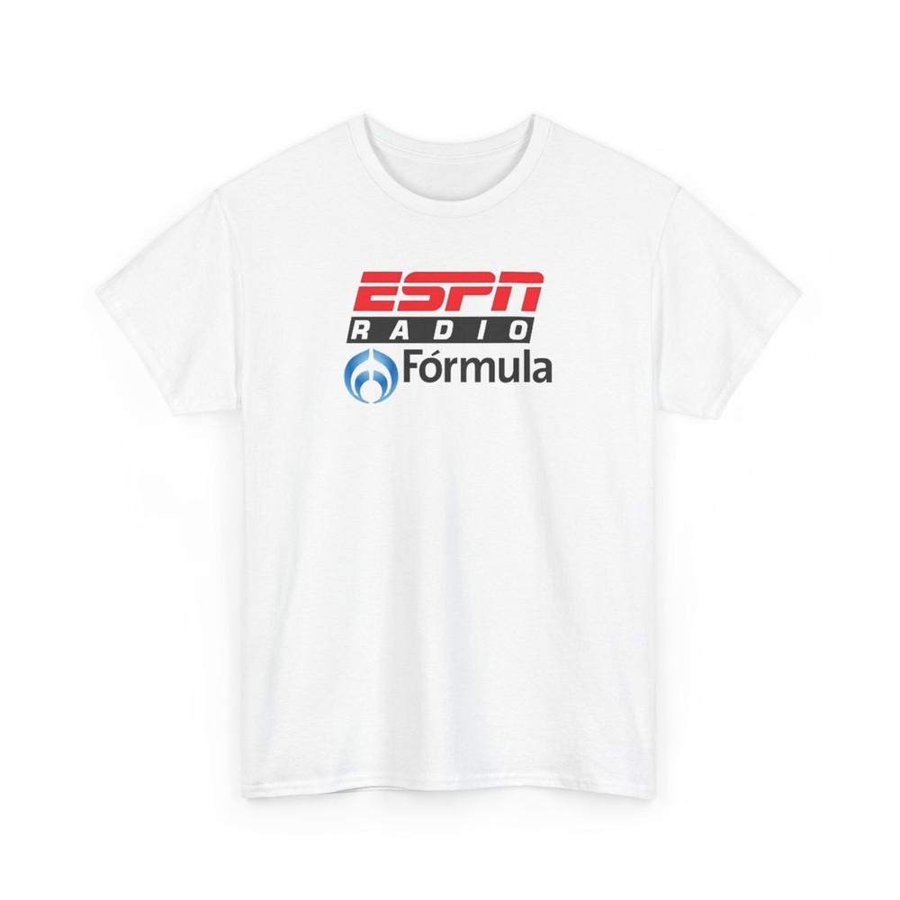 

Mexican Talk Radio Network Unisex Heavy Cotton Tshirt Tops Tee, ESPN Radio Fórmula Design, 3XL