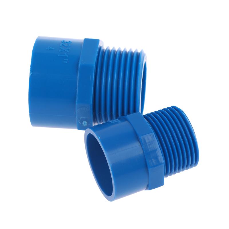 Kimlik 25-110Mm PVC Erkek Dişli Düz Konnektör Akvaryum Balık Tankı Besleme Suyu Bağlantı Parçası Bahçe Sulama Hortumu Su Borusu Adaptörü