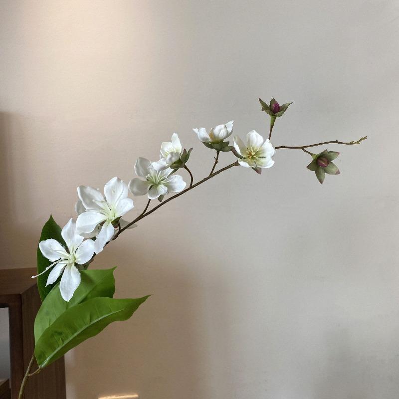 Artificial Pendulous Jasmine, Silk Flower, Crabapple, Single Stem, Light Luxury Artificial Flower, Home Interior Landscape Decoration Flower