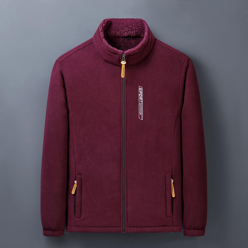 Ανδρική Εξωτερική Φλις Ζακέτα Άνοιξη, Φθινόπωρο και Χειμώνας Συν Βελούδινη Ζεστή Ζακέτα Ζακέτα Καρντιγκάν Φλις Μπλούζα