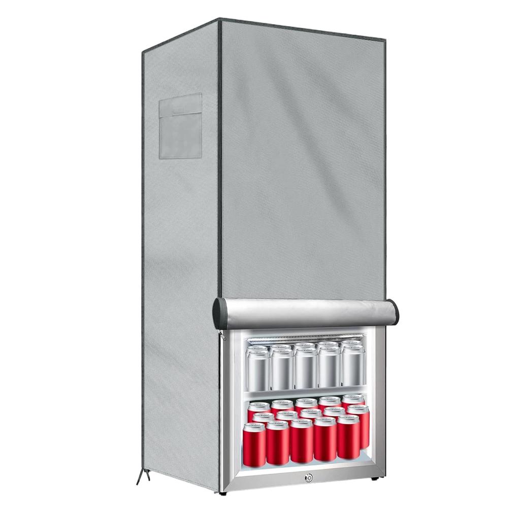 Universal Outdoor Refrigerator Cover Dustproof Freezer Covers for Protecting Upright Freezers/Beverage Refrigerator