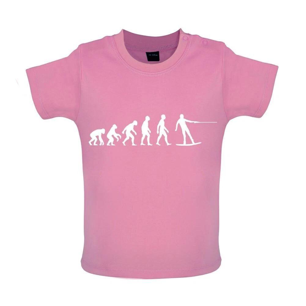 Evolution of Man Wakeboard - Baby T-Shirt / Babygrow - Wakeboarding Watersport 130