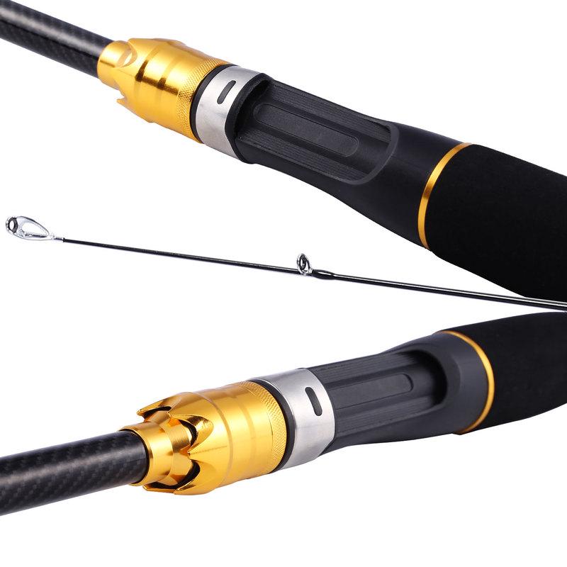 Fishing Rod 4 Sections Fishing Pole Lura for Freshwater Fishing Carbon Fiber Fishing Rod Lura Pole