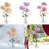 Handcrafted Paper Flower Height 1.7M Lifelike with Stem Large Artificial Flower for Archway Wedding Nursery Wall Ceremony Party