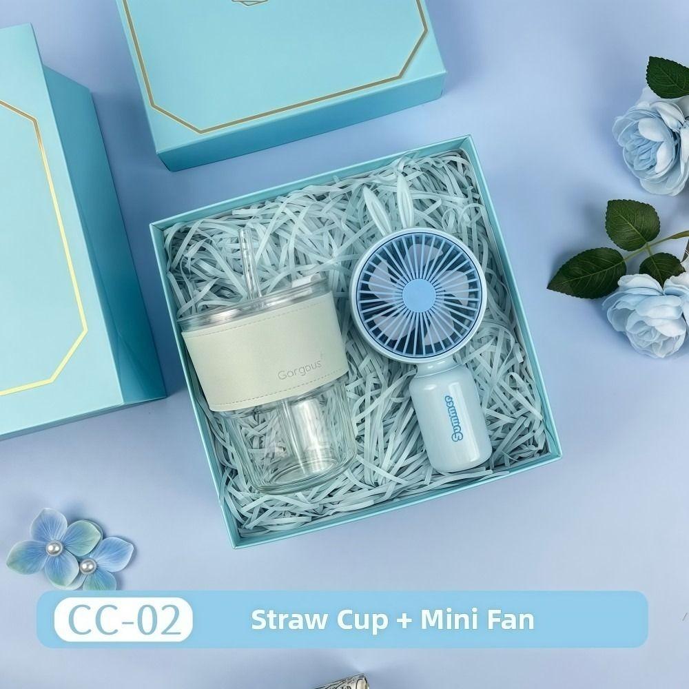 3IN1 Souvenir Gift Set Fan/Towel/Cup Stylish Design Practical Gift Sets Luxury with Paper Bag Gift Box Set Personalized Gifts