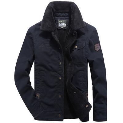 Veste en jean polaire d'hiver veste en coton pour hommes veste polaire d'agneau ample pour hommes