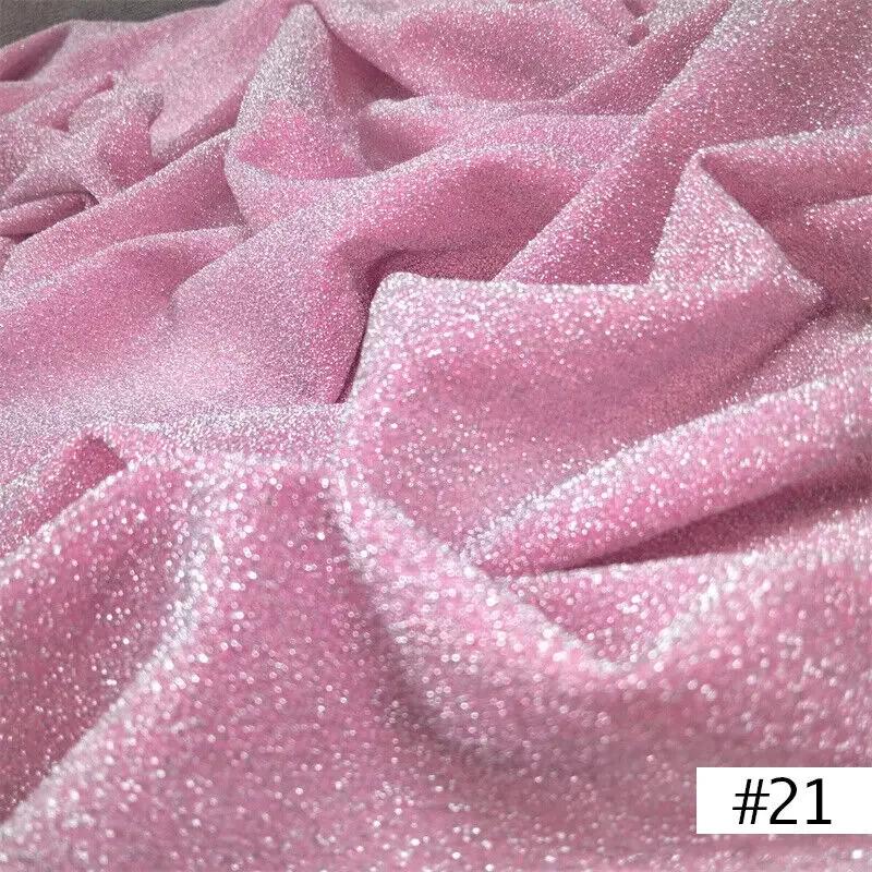 50x150cm Bright Shimmer Glitter Fabric Wedding Party Curtain Handmade Material DIY Sewing Craft Clothing Supplies