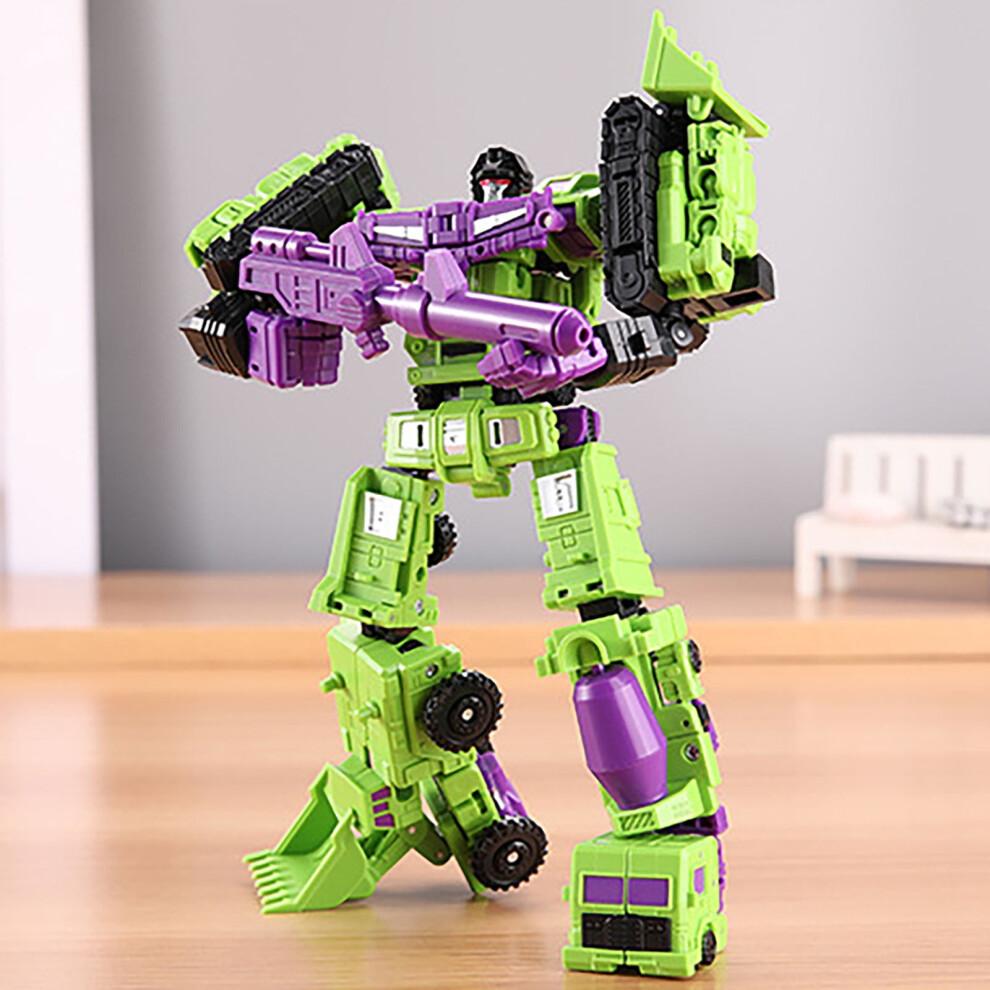 Weerihhol Deformation Oversize Toys  Devastator Robot Engineering Combiner,Action Figure Car Truck Model (6 In 1 Model)