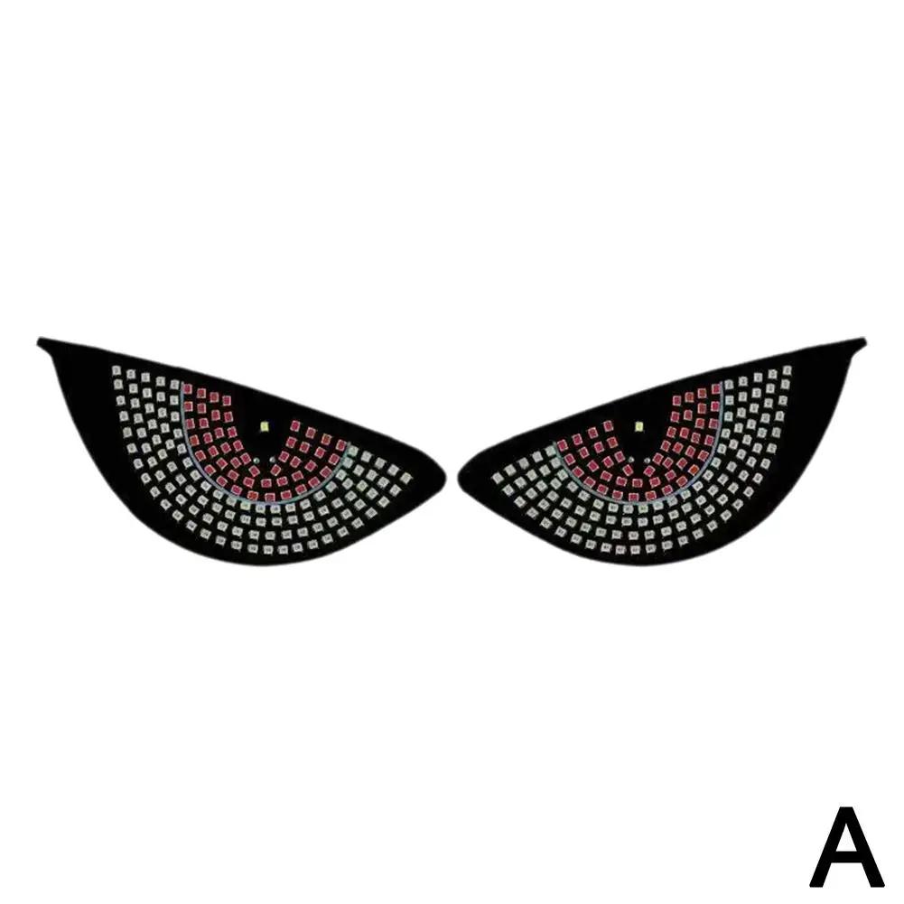 Car Back Window expression lights LED Strips Light Windshield Decorative Plug Devil's Eye Lamps Display Panel Car USB G1A2