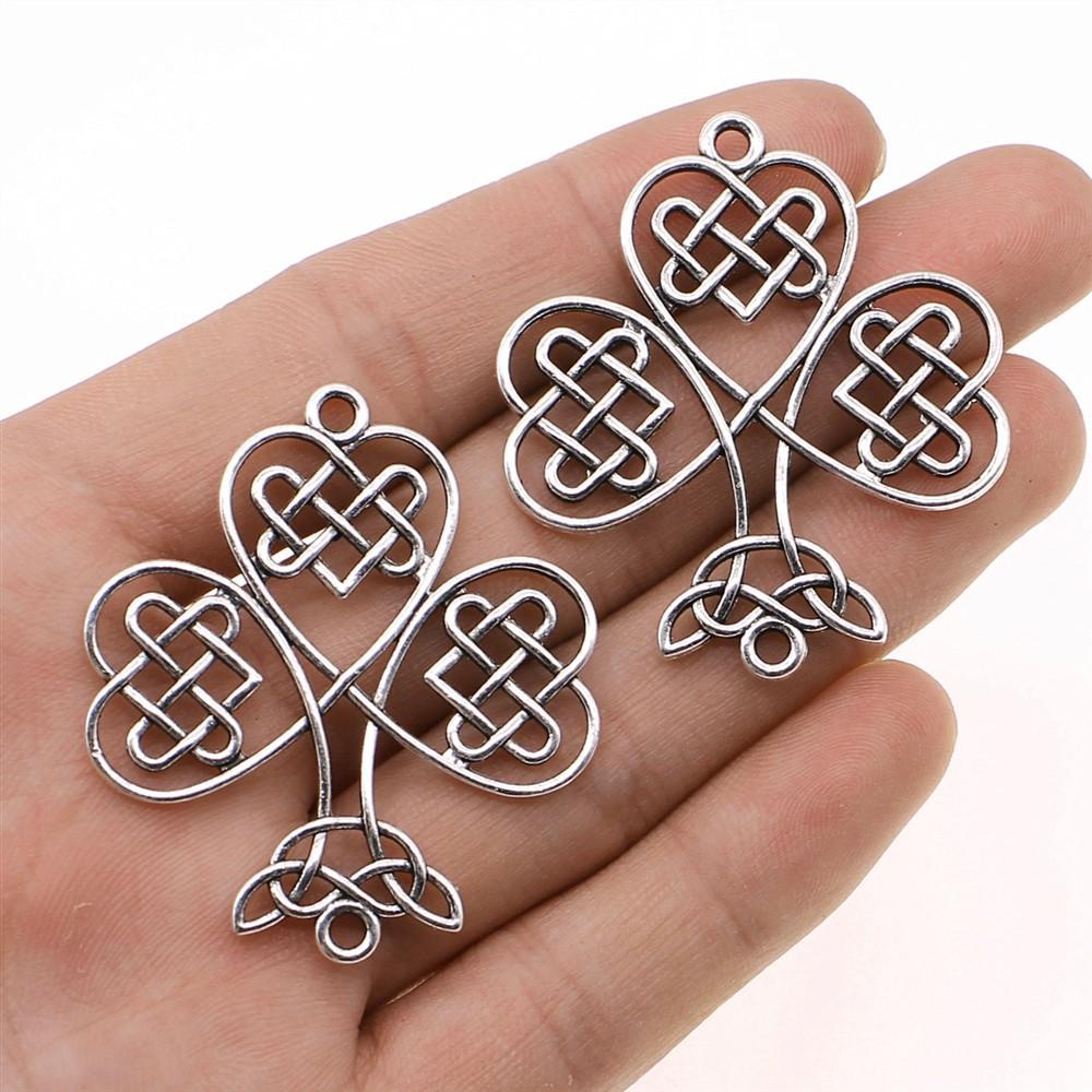 5pcs Triquetra Knot Symbols Triqueta Charms Pendants Antique Jewelry Making DIY Handmade Craft For Jewelry Making