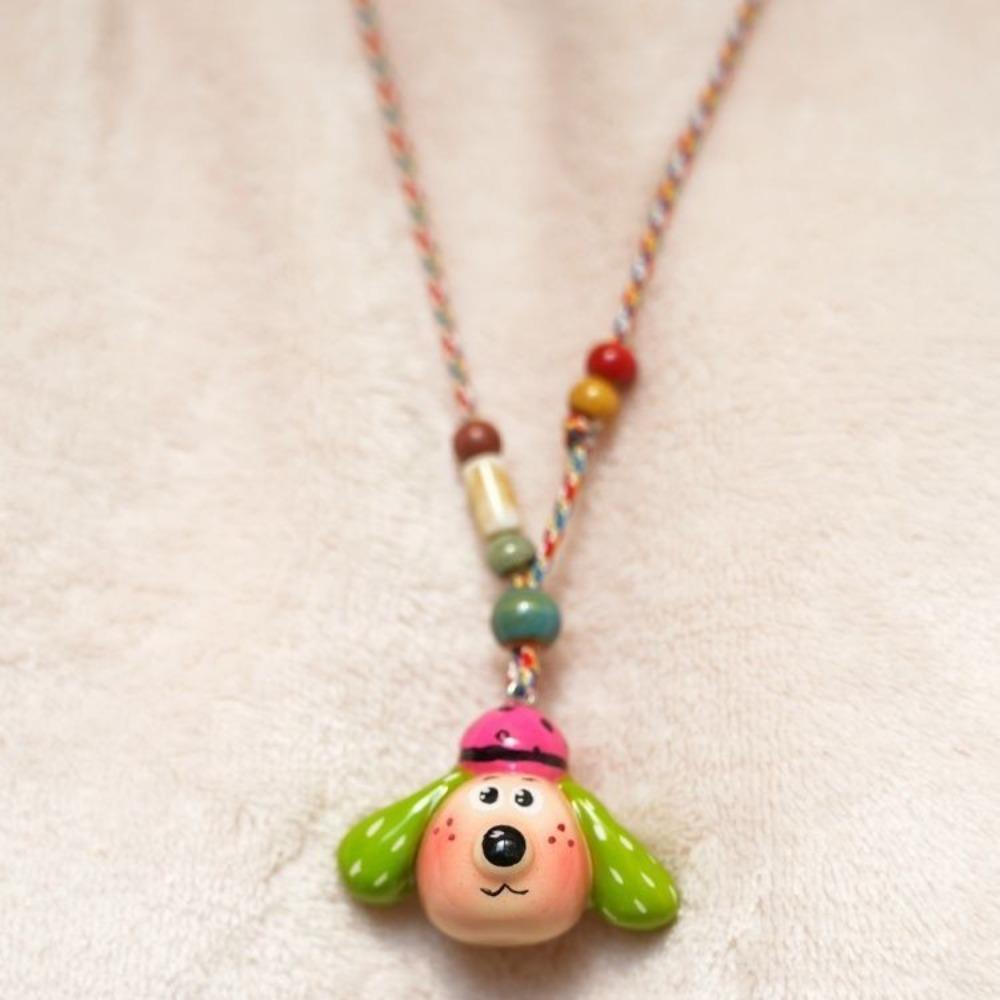 Schlüsselbeinkette Hundeanhänger Halskette Niedlicher Damenchoker Mode Cartoon Halskette Geschenke