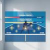 Training Wall Decal Printed Pickleball Sticker Repositionable