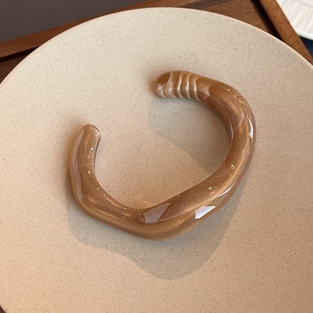 Unregelmäßiges Geometrisches Offenes Armband Mehrfarbig Texturiert Armreif Einfache Manschettenarmbänder Damenschmuck