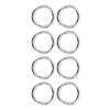 20Pcs Spring O Rings 1.69in Diameter 0.24in Thick Strong Copper Secure Closure Spring Buckles for Purse Bag Jewelry