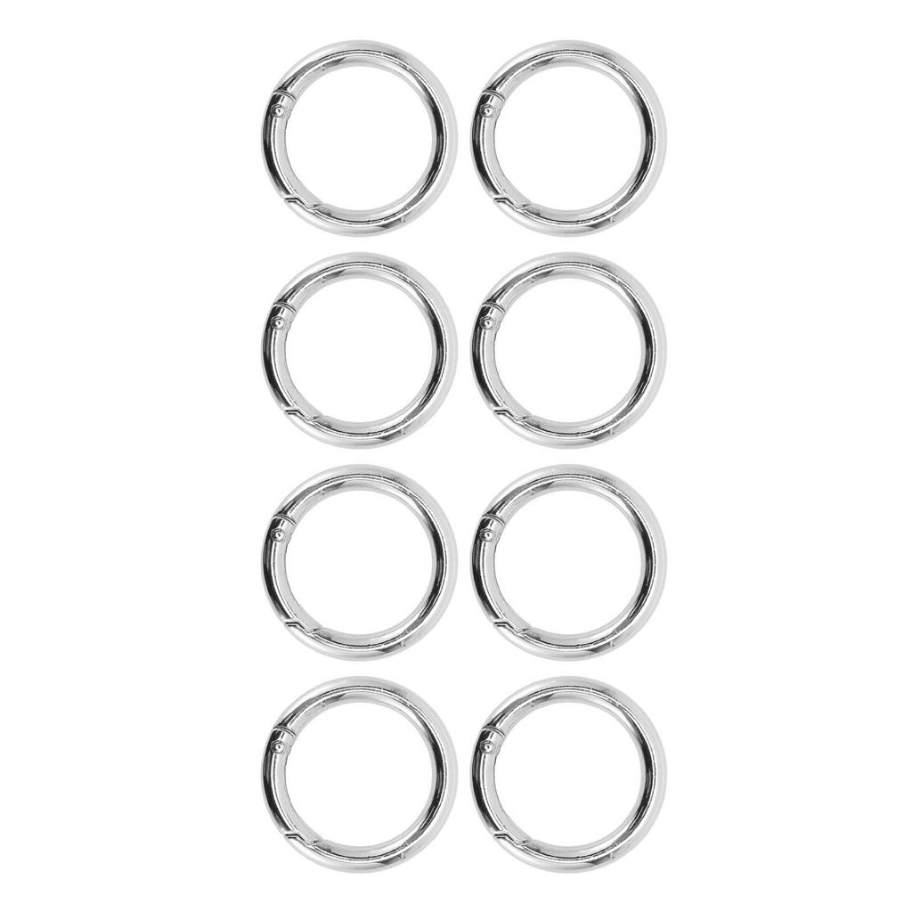 20Pcs Spring O Rings 1.69in Diameter 0.24in Thick Strong Copper Secure Closure Spring Buckles for Purse Bag Jewelry