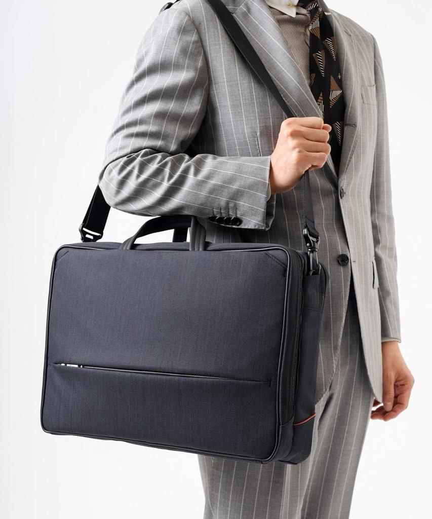 ISIT Le Ciel II Business Backpack, 3-Way, Fits B4 and 15.6-inch PCs, Men's Briefcase, Water-Repellent, No. 962514 (Black)