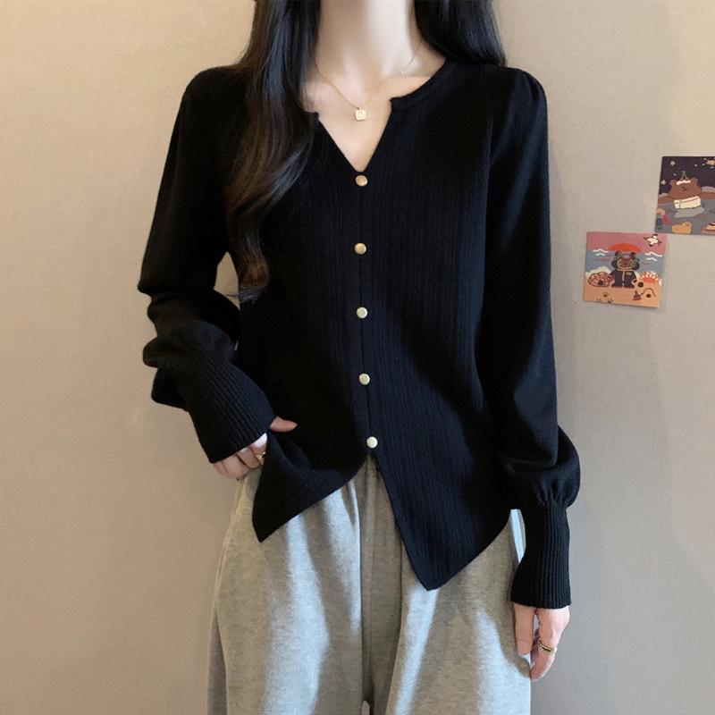 

Plus Size Asymmetrical Sweater for Women - Slim Fit, Belly-Hiding Knit Top for Autumn/Winter 4XL