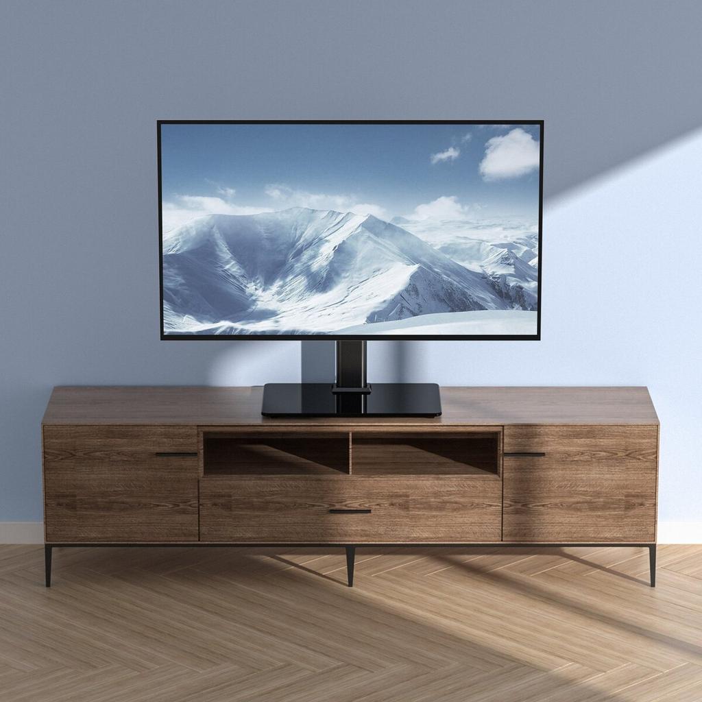 TV Stand Mount Swivel Universal TV Stand for 32"-55" TVs Adjustable Height