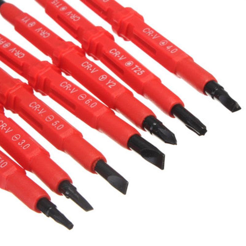 Rubber Handle Magnetic Electrician Tools with Electric Pen 7PCS Insulated Screwdriver Set Repair Kit for Hydropower Installation Rubber Handle Magnetic Electrician Tools with Electric Pen 7PCS Insulated Screwdriver Set Repair Kit for Hydropower Installation