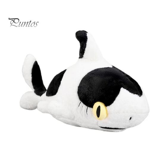 

Мягкая игрушка «Молочная акула» 20 дюймов, мягкая игрушка, которую можно обнимать, очаровательная плюшевая акула, ультрамягкая подушка для обнимашек для детей и взрослых черный белый