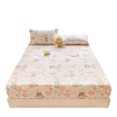New Style Bed Sheet Single Piece Printed Design Mattress Protector Cover Student Dormitory All-inclusive Dustproof and Dirt-proof Bed Sheet