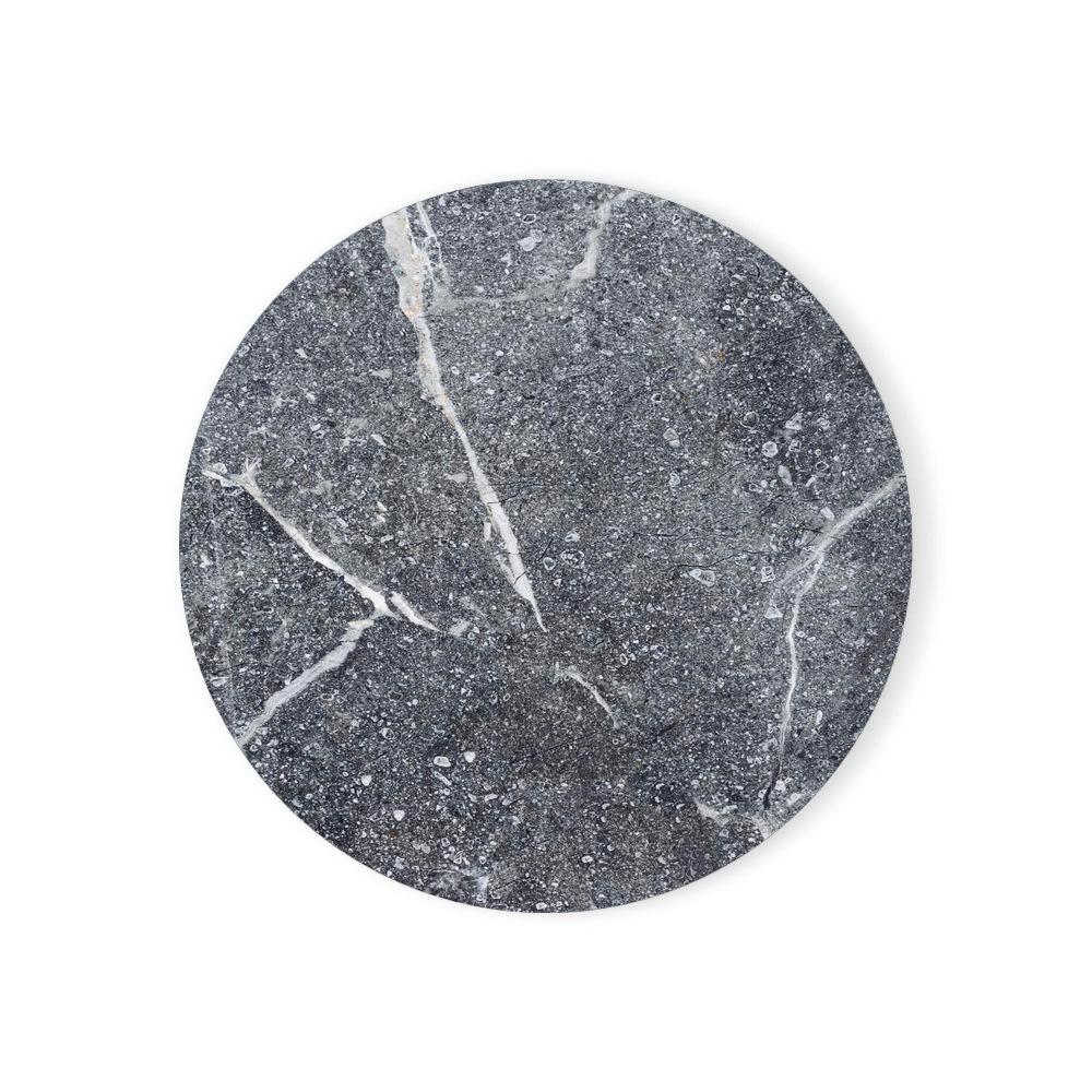Round Absorbent Ceramic Stone Coasters Set with Cork Base Marble Coasters for Table Housewarming Gift for Home Decoration