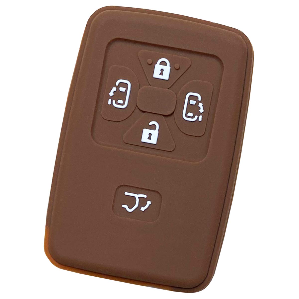 

[IKT] Silicone Cover for Toyota Cars Smart Key 5 Buttons Brown/Estima/Noah 60 Series 70