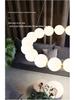 Nordic Modern Minimalist LED Chandelier - Pearl Necklace Design for Living Room, Bedroom, and Restaurant.