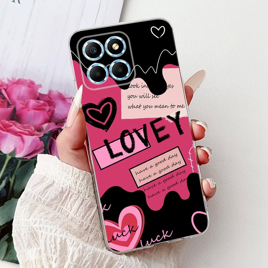 For Honor X6 Case Honor X8 5G VNE-N41 New Fashion Painted Cover Soft Slim Phone Case For Honor 70 Lite HonorX6 HonorX8 5G Fundas
