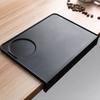 Coffee Tamper Mat Tamping Rest Holder Corner Edge Pad Black Office Bar Shop Silicone Espresso Station Coffee Tool