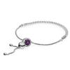 Pandora Brilliant Heart Charm 925 Silver Bracelet Women's Glacier Blue/Starry Sky Blue/Cherry Red ZT0134