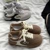Fashion Breathable Comfortable Low Top Casual Shoes Foe Women 2025 Autumn New Niche Retro Style Versatile Non Slip Lace Up Flat Sneakers