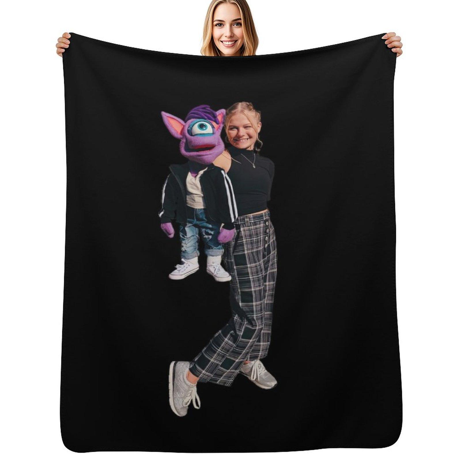 Darci Lynne Throw Blanket Soft Cozy Blanket for Pet Kids Adults Size: 75*100cm, Weight: 230 GSM