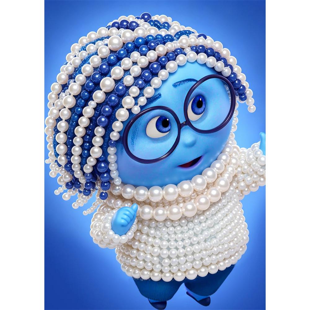 

Disney DIY Pearl Painting Inside Out Worry Decorative Painting Creative Ornaments Friends Gifts Desktop Displays 30x40