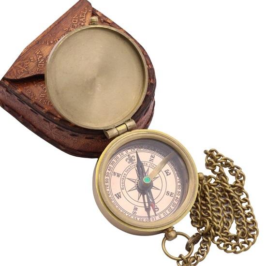 Vintage Brass Compass A Timeless Gift for Your Son