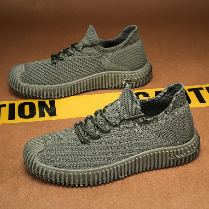 

Мужская мода Удобная прогулочная обувь Студенты Мужчины Мальчики Летние беговые летающие тканые дышащие повседневные мягкие подошвы Спортивные кроссовки для спортзала 44 зелёный