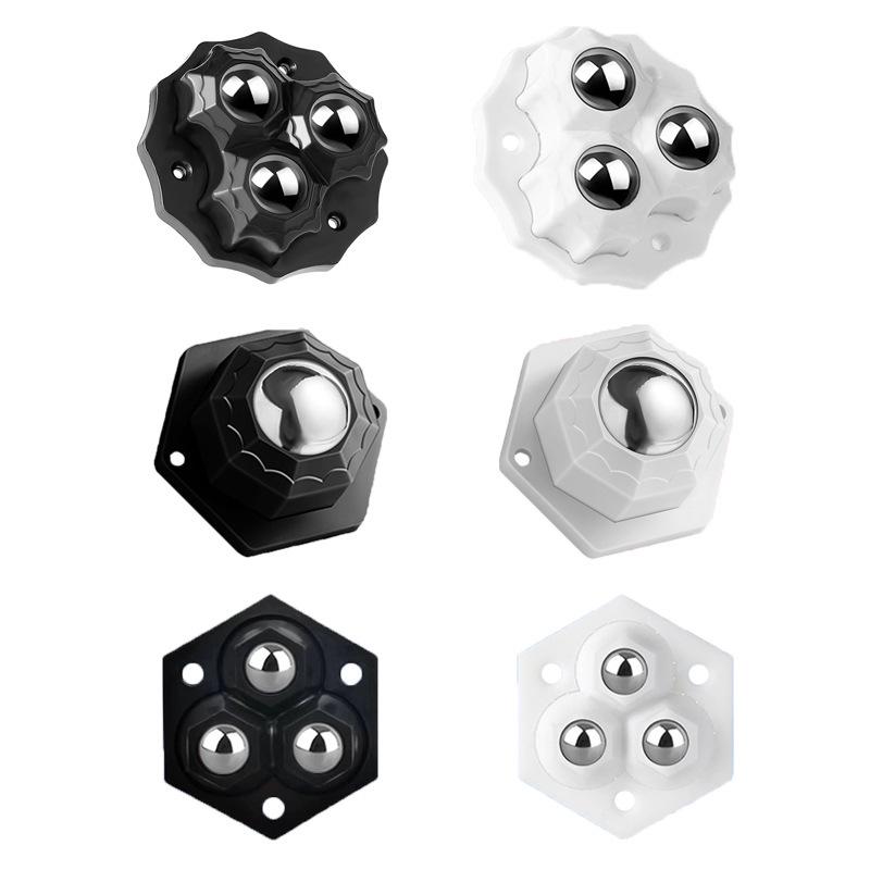 Silent, No-Punch Adhesive Caster Wheels - High Load-Bearing, Wear-Resistant Universal Tripod for Furniture