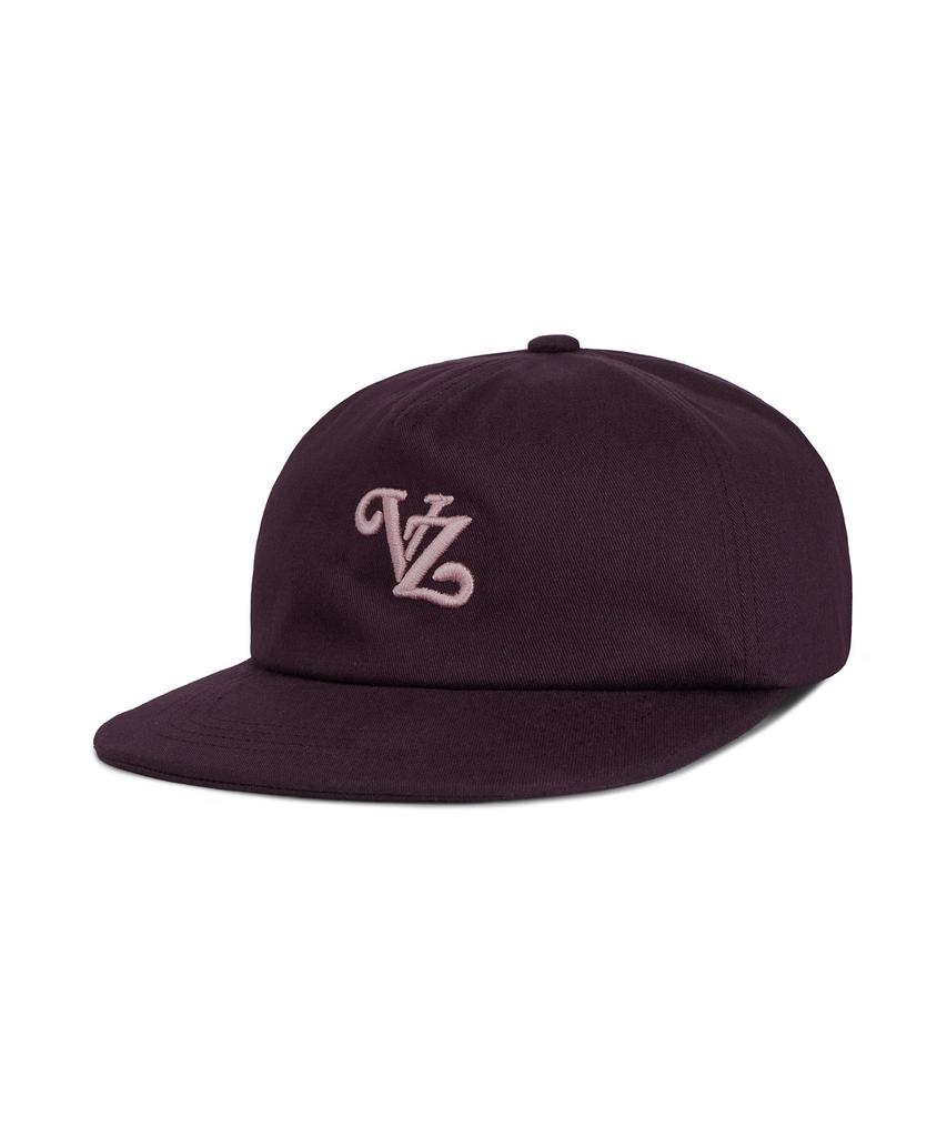 Bajal Leaf Vz Monogram 5-Panel Ball Cap Burgundy