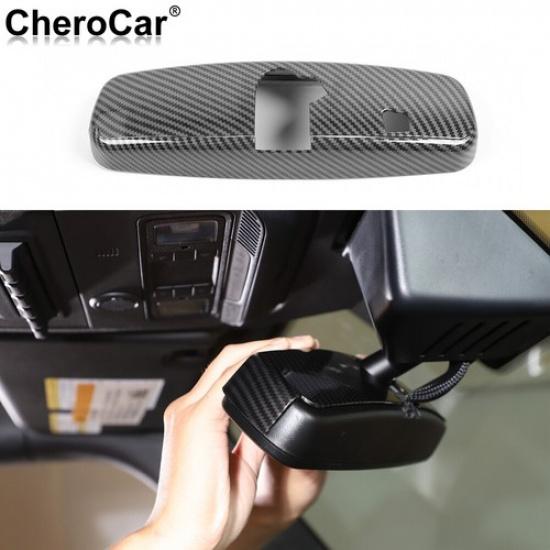Interior Rearview Mirror Cover Trim Accessories For Ford Bronco 21+ Carbon Fiber