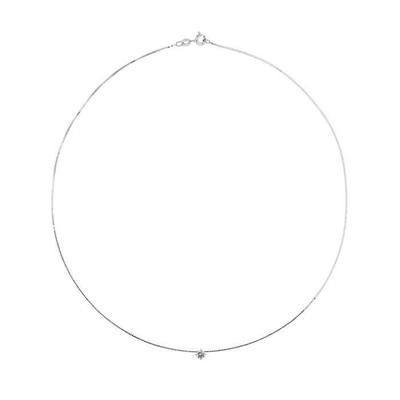 Solitaire Necklace - LOVA LOLA VAN DER KEEN - 925 Sterling Silver - Zirconium Oxide - 42 Cm - Women
