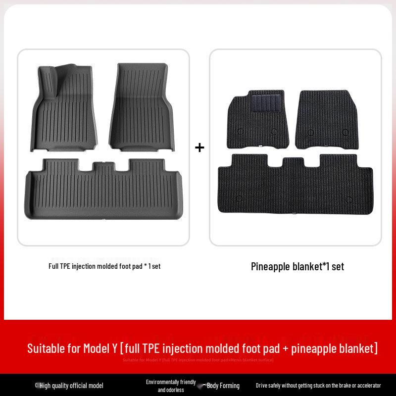 Tesla Model 3/Y Full Protection TPE Car Mat for Left & Right Steering