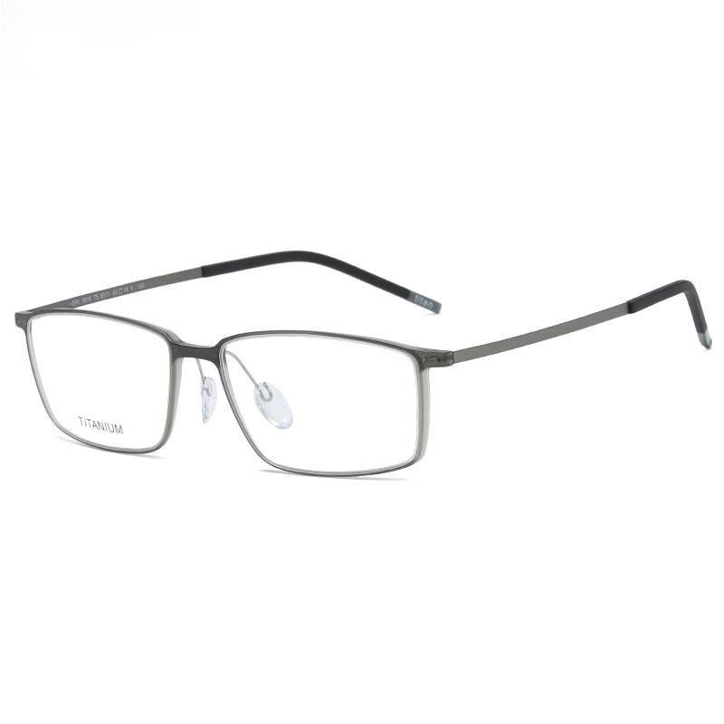 TR90 Ultra-Light Retro Full Frame Glasses for Large Faces – Pure Titanium, Unisex, Business Myopia 2919, Premium Quality.