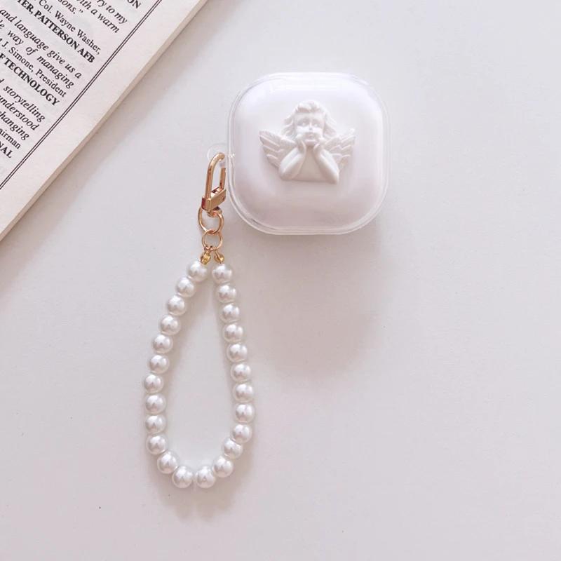 For Anker Soundcore R50i /P20i / R50i NC K20i C30i P30i P40i Cute Love/angel Pendant Transparent Silicone Earphone Cover